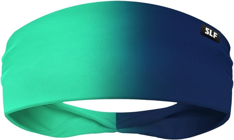 SLEEFS Sweat Bands Headbands Men & Women - Cooling Sports Mens Headband for Running, Football, Basketball, Cycling, Workout - Sweat Moisture Wicking Head Band Stretch Fit, Non-Slip Design - One Size - Image 1